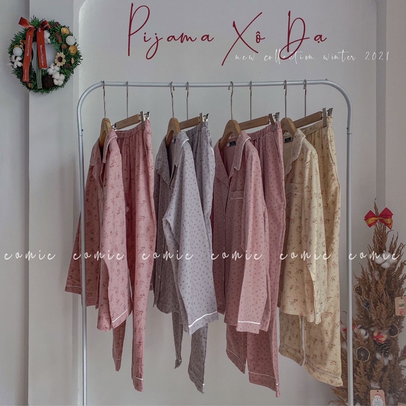 PIJAMA DẠ THÔ DÀI TAY COMIC | BigBuy360 - bigbuy360.vn
