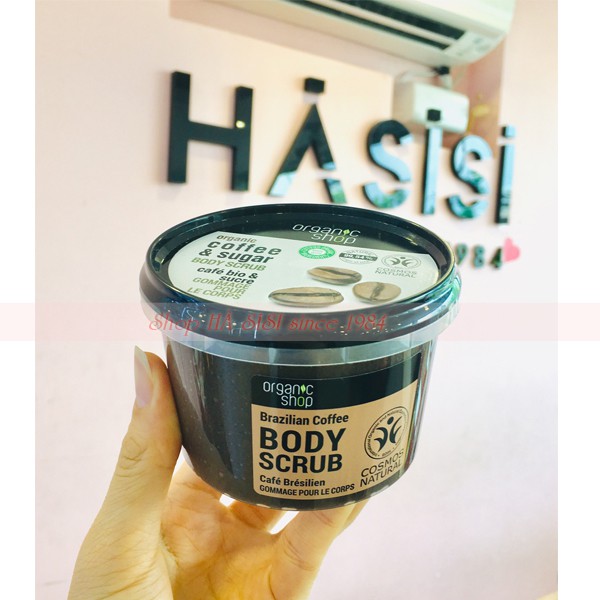 TẨY TẾ BÀO CHẾT TOÀN THÂN ORGANIC - Coffee & Sugar Body Scrub 250ml ( Cà Phê & Đường )