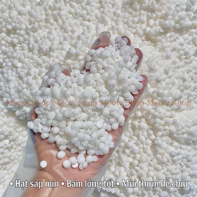 Sáp wax lông nóng Hard wax beans dừa coconut siêu bám lông, an toàn cho da 50g/100g