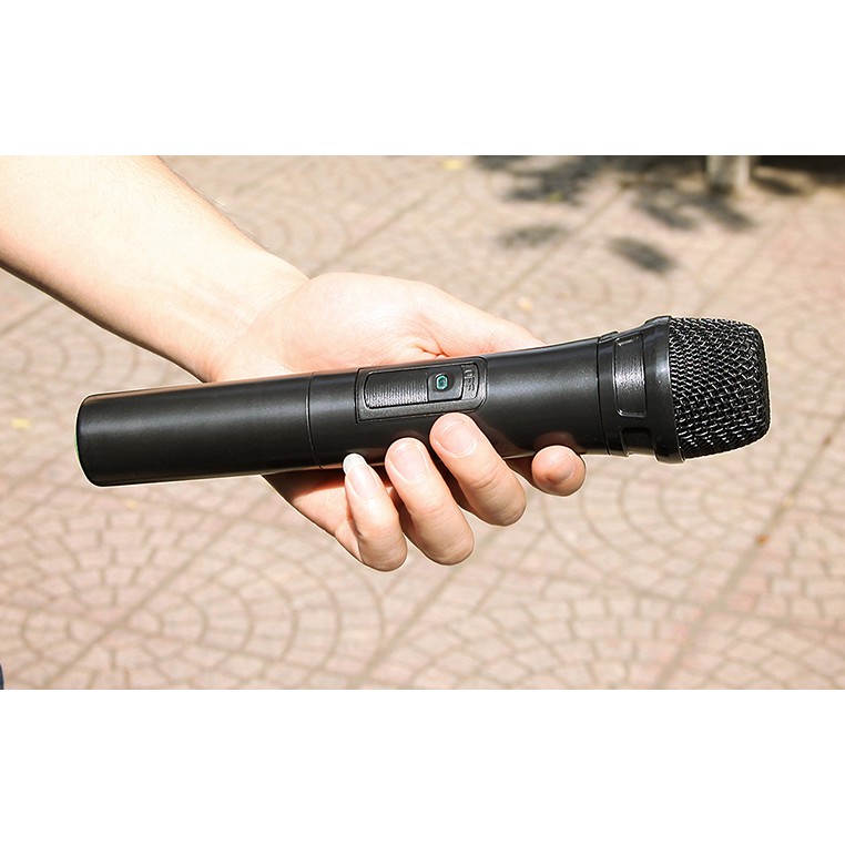 [Mã ELHACE giảm 4% đơn 300K] Loa kéo Karaoke Bluetooth cao cấp Remax RB-X6 công suất khủng 57W + Tặng 2 micro không dây