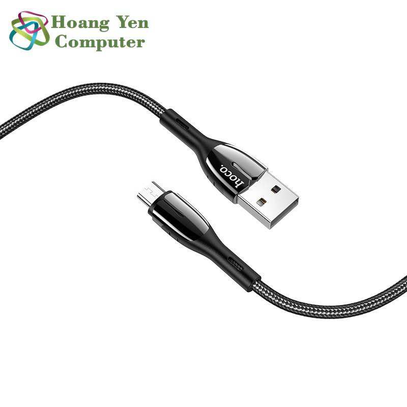 Cáp Sạc MICRO USB Hoco U89 Cho Android Dây Dù 1.2M - BH 1 Năm Chính Hãng (MÀU SẮC NGẪU NHIÊN) - Hoàng Yến Computer