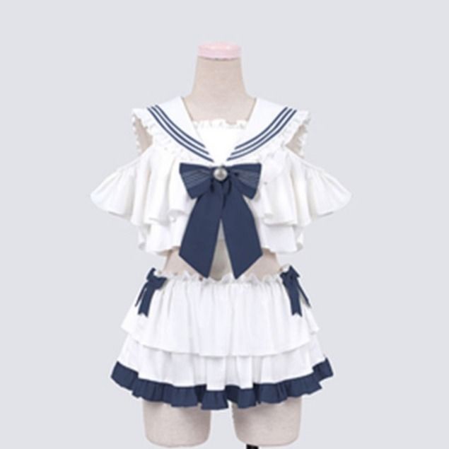 Bộ Đồ Bơi Cotton Cổ Thủy Thủ Dễ Thương Cho Nữ July 2 | BigBuy360 - bigbuy360.vn