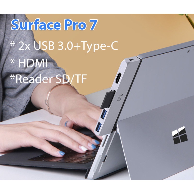 Hub Chuyển cho Surface Pro 7 USB-C Hub chính hãng Hagibis