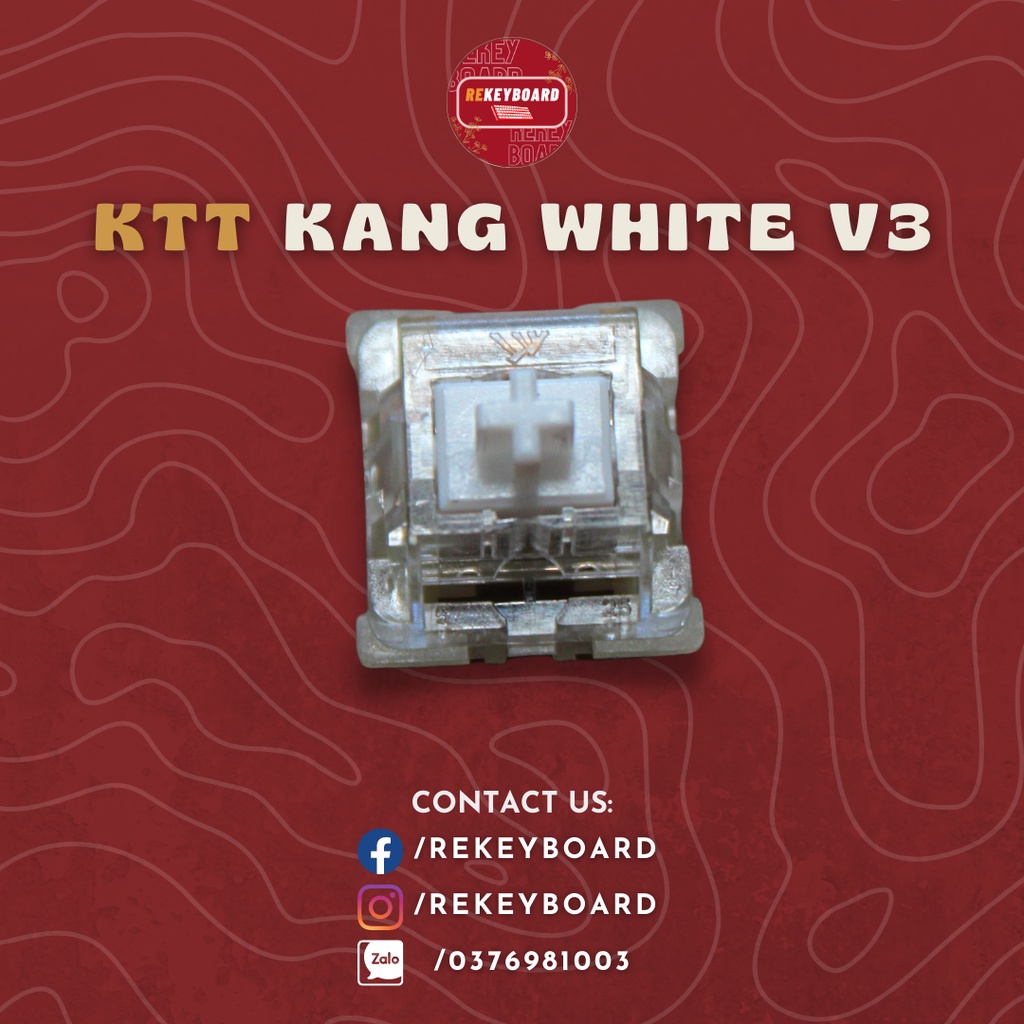 Switch KTT Kangwhite V3 Batch 2022 mới nhất | Công tắc phím cơ custom | Rekeyboard
