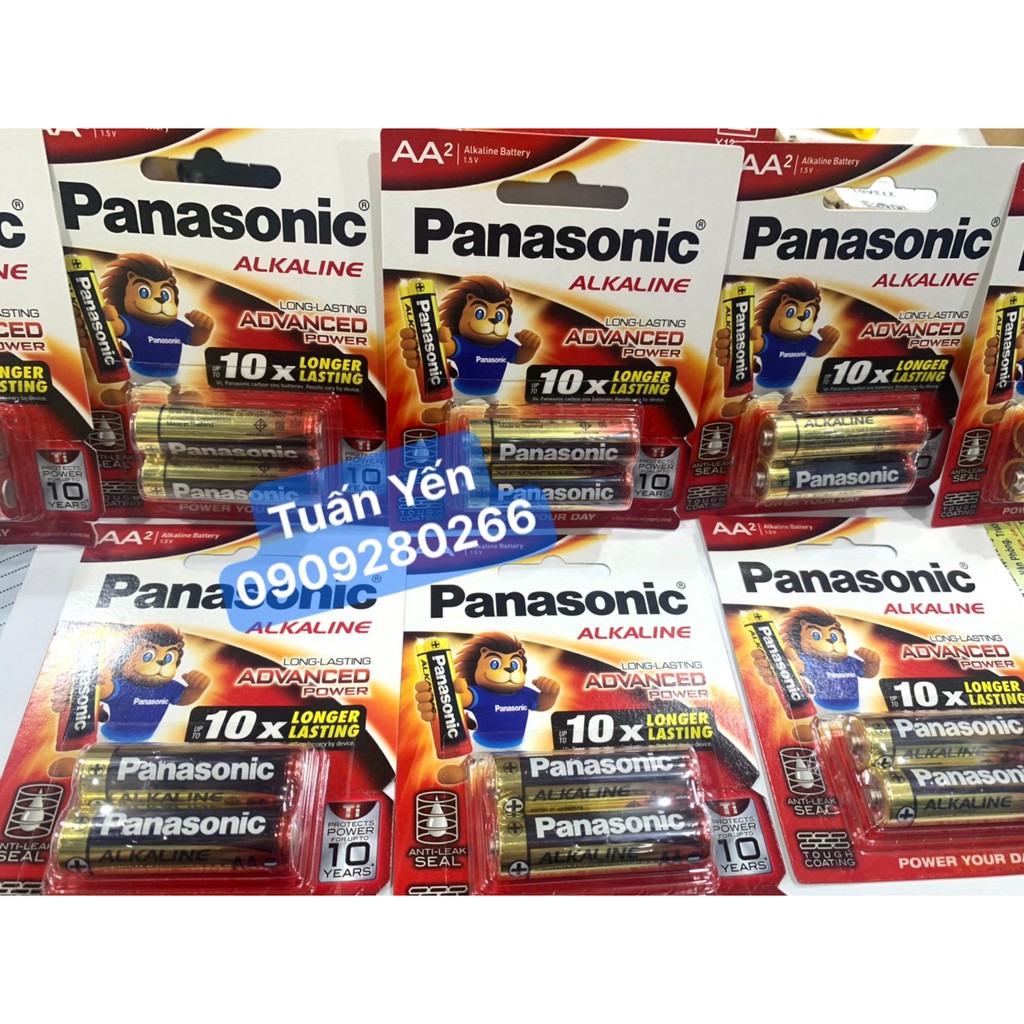 [GIÁ SĨ CHÍNH HÃNG ] 3 vĩ Pin AA Panasonic Alkaline ( vỉ 2 viên )