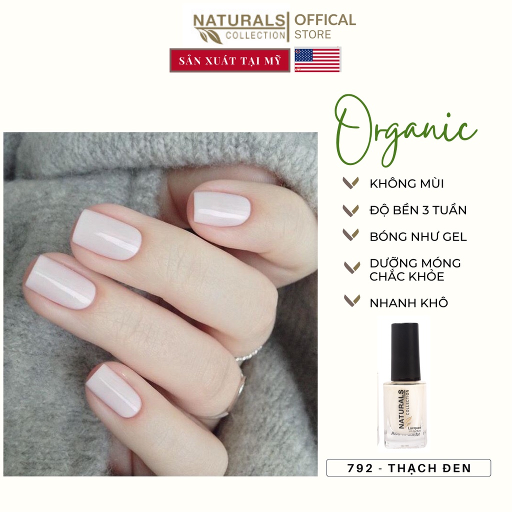 Sơn móng tay Organic màu Trắng Sữa - 018