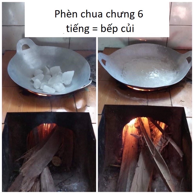 Bột phèn chua chưng cất khử mùi hôi nách, hôi chân hộp 100gr