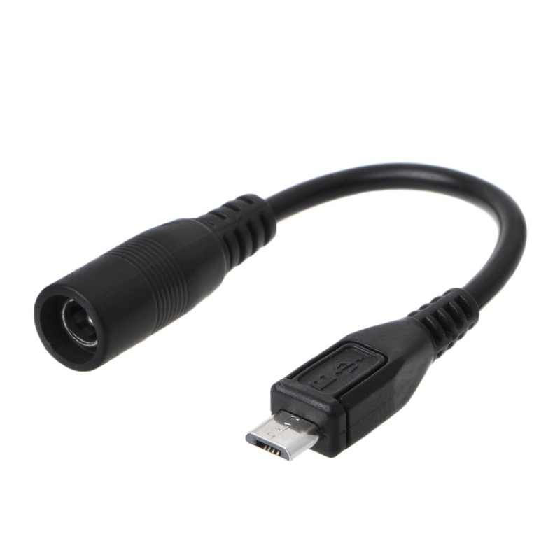 Cáp Chuyển Đổi 5.5x2.1mm Dc Sang Micro Usb Đực Chống Nước
