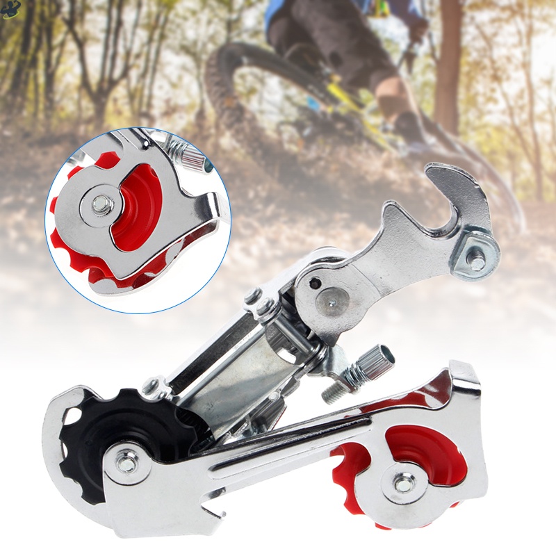 Bộ Đề Sau Xe Đạp Đua Tốc Độ 3-7 Tốc Độ Màu Bạc Bằng Kim Loại Màu Bạc