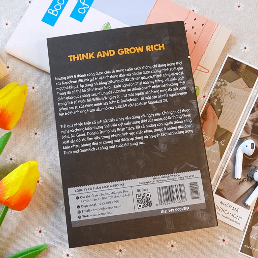 Sách Think And Grow Rich - 16 Nguyên Tắc Nghĩ Giàu Làm Giàu Trong Thế Kỉ 21 - Thói Quen Thành Công Napoleon Hill