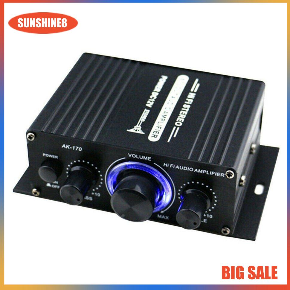 Bộ khuếch đại âm thanh AK170 mini 12V bằng hợp kim nhôm