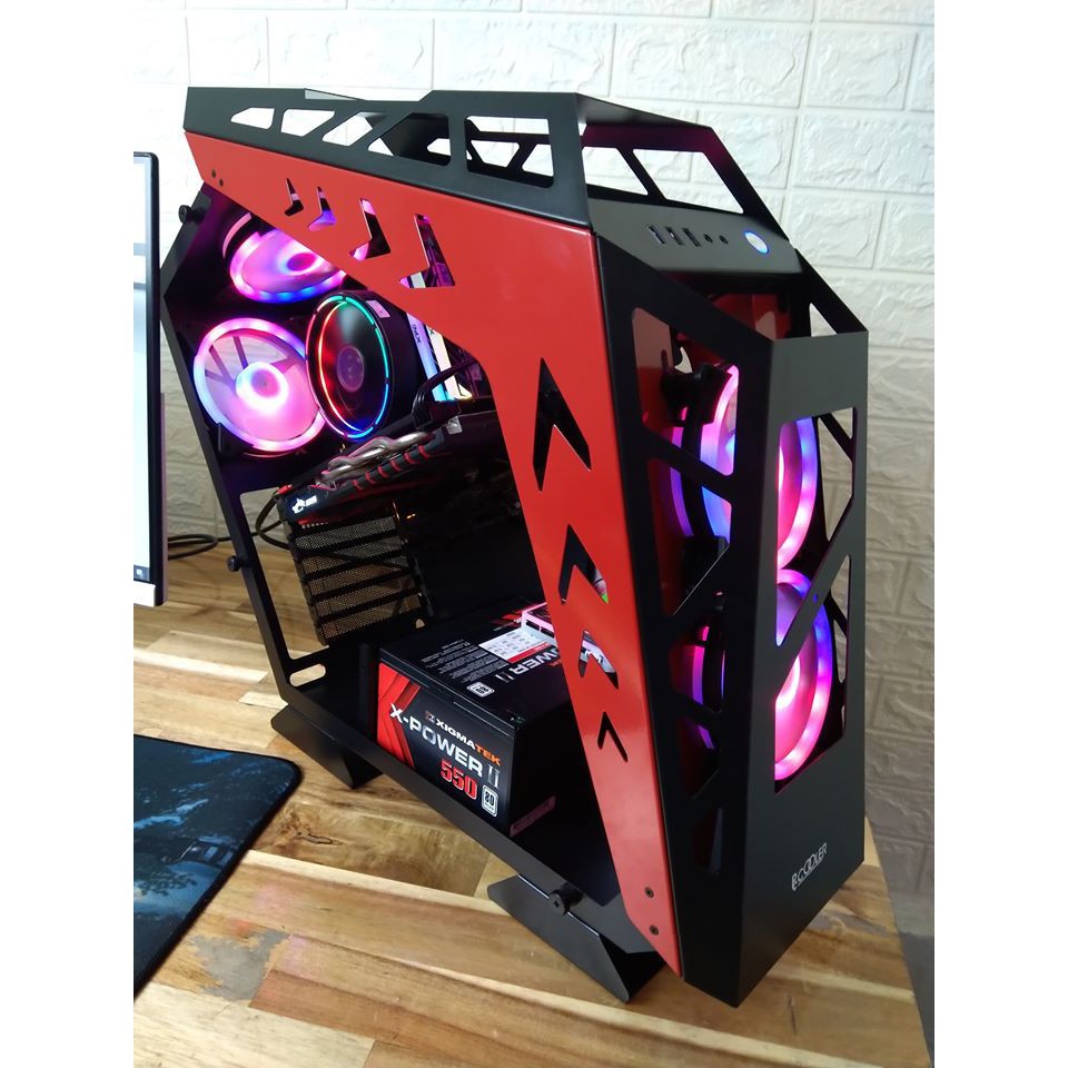 VỎ CASE PCCOOLER CPS-A02 tặng kèm 3 Fan Led RGB