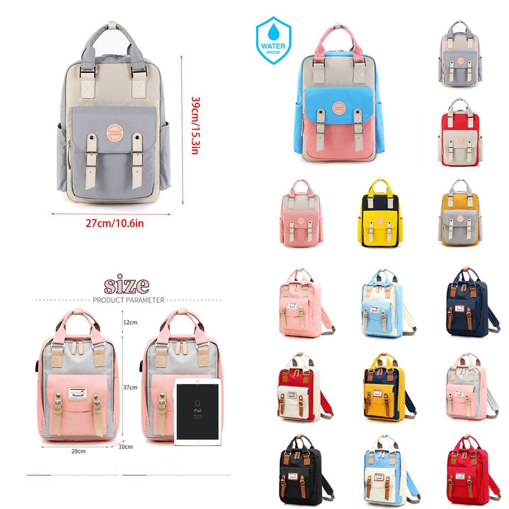 15In new Doughnut Backpack School Bags Laptop Students High School Waterproof Teens