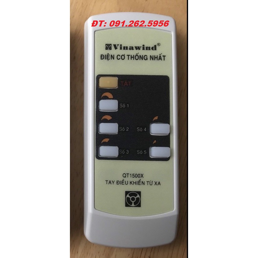 Điều khiển quạt trần VinaWind QT1400X, QT1500X