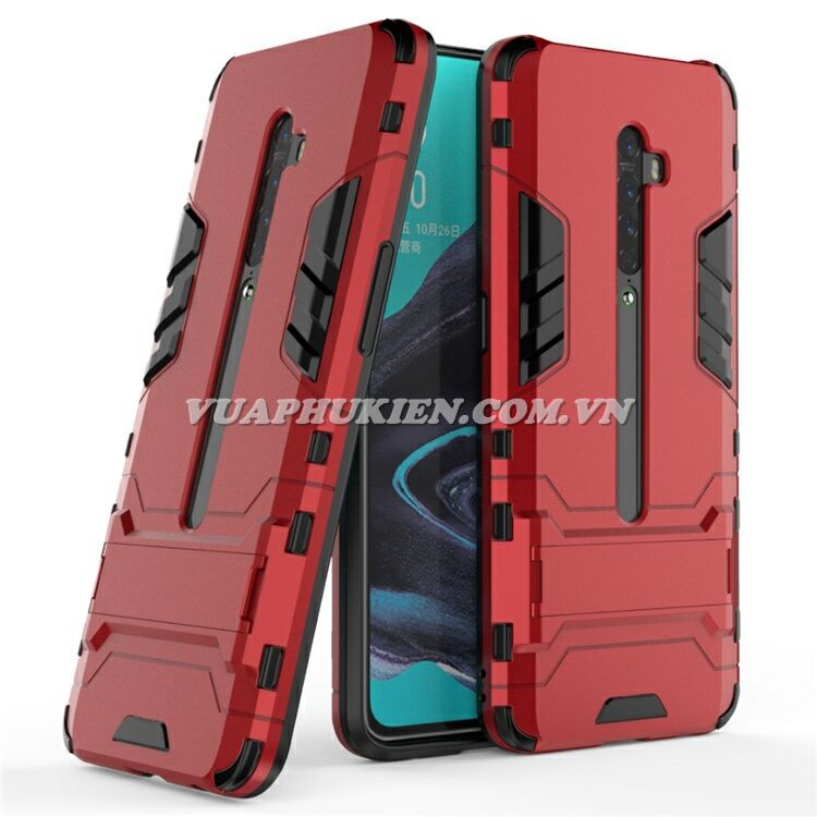 Ốp lưng Iron Man chống sốc cho Oppo Reno 2F, Reno 2Z, Reno 2, Reno, K3, Realme 2 Pro, Realme C1, Realme X - Có chân dựng