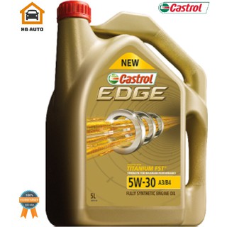 Dầu động cơ công nghệ tổng hợp toàn phần CASTROL EDGE 5W-30 A3/B4 (5 lít)