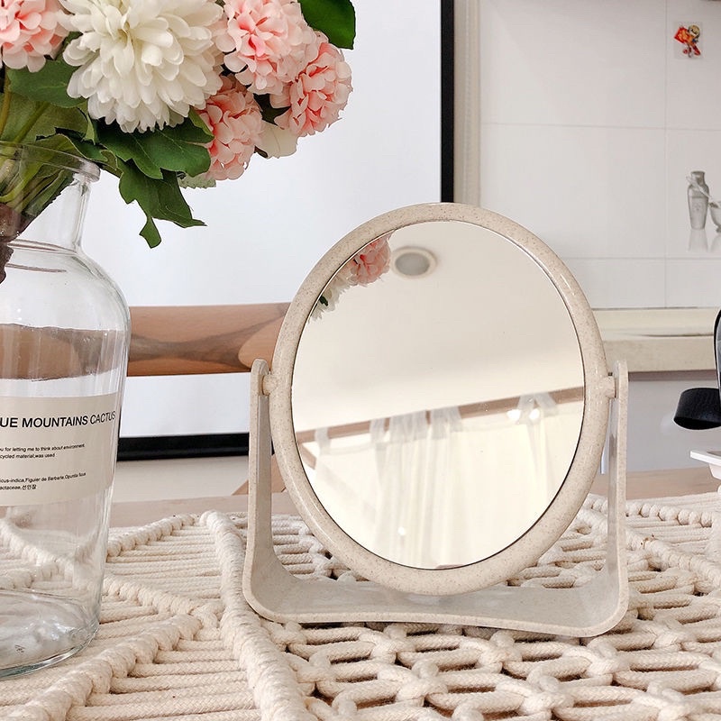 Gương Lúa Mạch để bàn 2 mặt xoay 360 độ