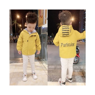 Áo khoác BABY SUP có mũ chất liệu kaki cho bé cân nặng 7-20kg
