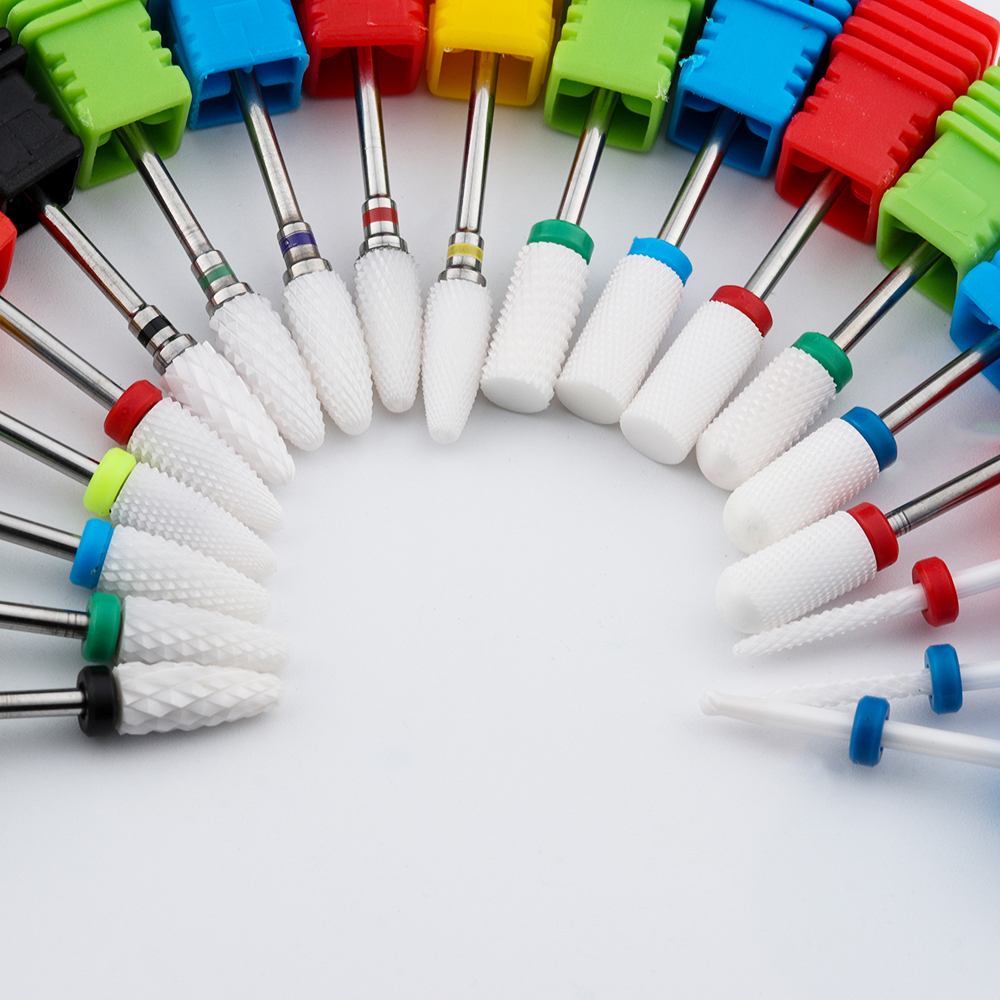 Mũi Khoan Móng Tay Bằng Gốm Đính Kim Cương Làm Sạch Móng Thời Trang