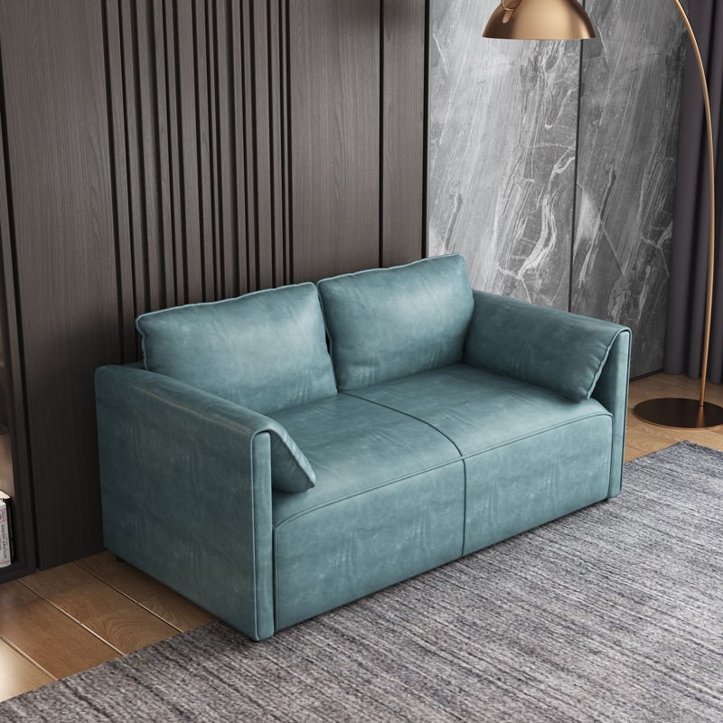 Sofa hiện đại tối giản phòng khách nhỏ vải căn hộ đôi ba giường công nghệ dùng một lần kết hợp <