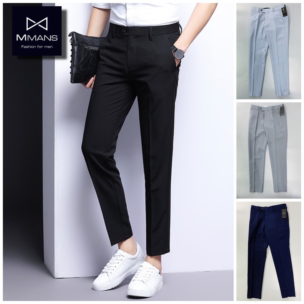 Quần âu nam chất lượng cao cấp màu ghi, xanh than và đen dáng body Hàn Quốc | BigBuy360 - bigbuy360.vn