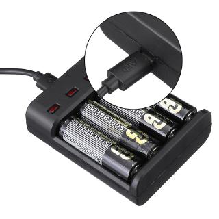 Bộ sạc pin 5v 4 cổng usb cho aa aaa w/sạc