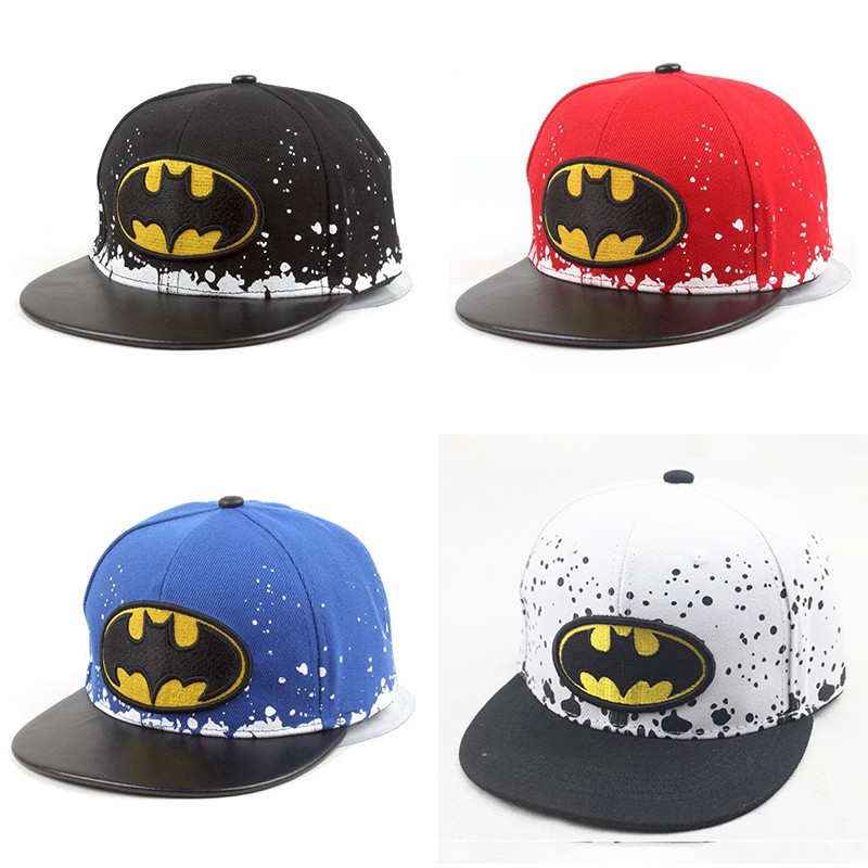 Mũ lưỡi trai thêu logo Batman cho bé trai và bé gái