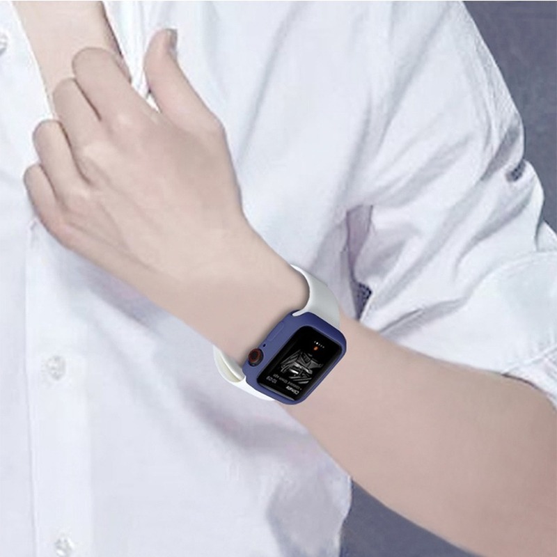 Miếng dán bảo vệ bằng TPU Silicone siêu mỏng cho Apple Watch Series SE6 5 4 3 2 1 Iwatch40 44 38 42MM
