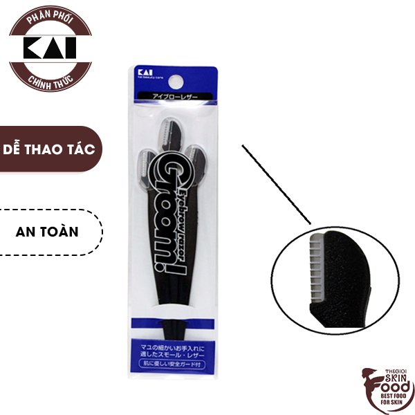 Dao Cạo Lông Mày Kai Groom Eyebrow Razor