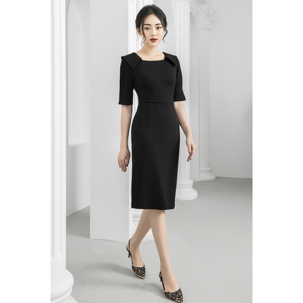 Đầm nữ dáng ôm thiết kế xẻ tà Gemmi fashion, DK8428