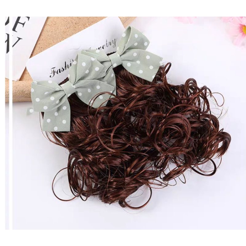 Kẹp tóc giả siêu xinh cho bé gái.