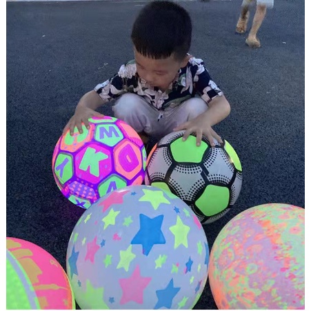 Bóng Phát Sáng, Đồ Chơi Trung Thu,Bóng Bơm Hơi Dạ Quang Phát Sáng Cho Bé Vui Chơi Trung Thu