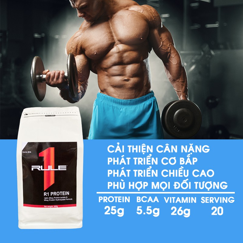  Whey Protein Isolate Rule 1 - Sữa Tăng Cơ Rule 1 Cao Cấp Chính Hãng