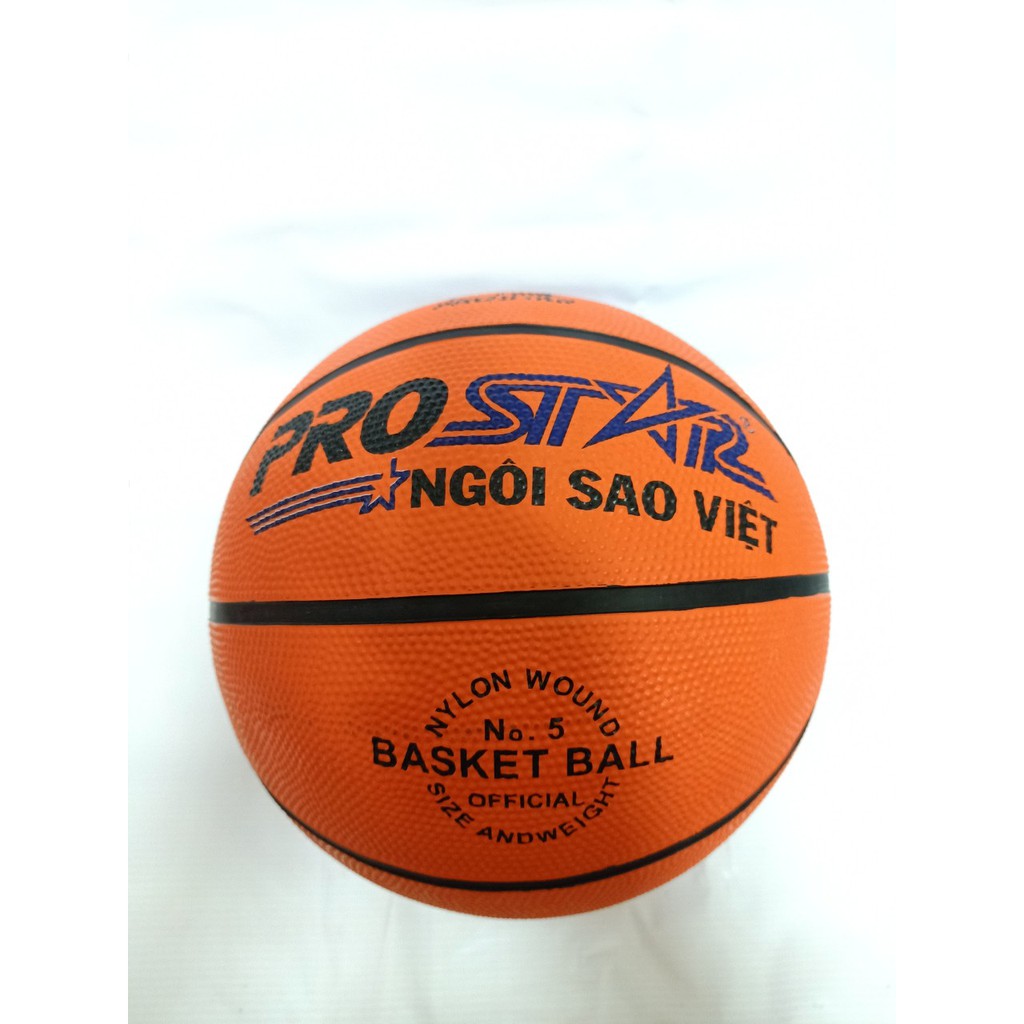 Bóng rổ cao su cam số 5 prostars ngôi sao Việt - thương hiệu Việt Nam