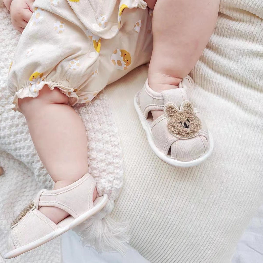 Giày Cotton Đế Mềm Thời Trang Mùa Hè Xinh Xắn Dành Cho Bé