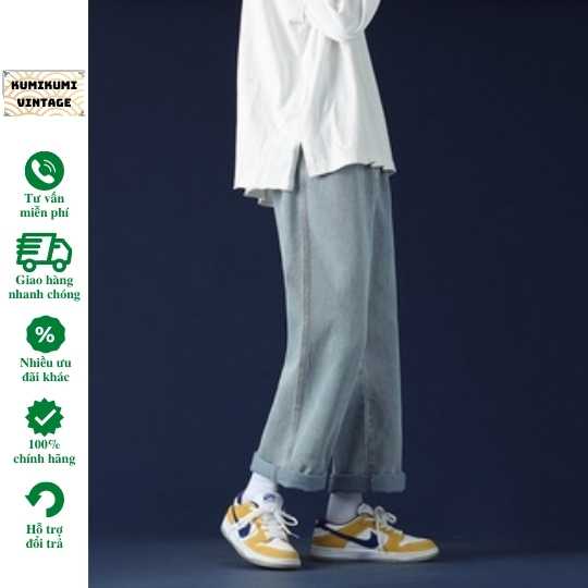 Quan jean, jeans,quần bò xanh, baggy, nam,nữ, không Rách gối hottren 2022- đổi trả nếu không ưng-Q9