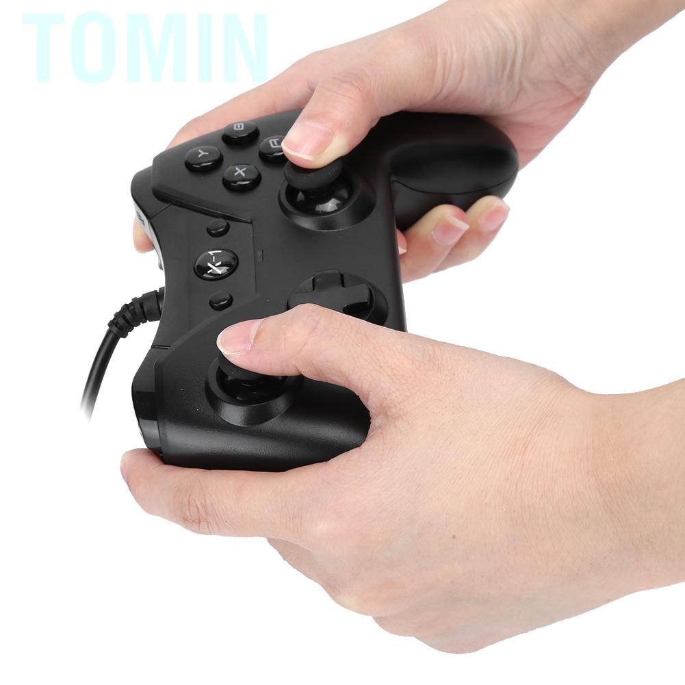 Tomin X‑1 Wired Gamepad Black Game Handle Connecting PC Using for Games Machine