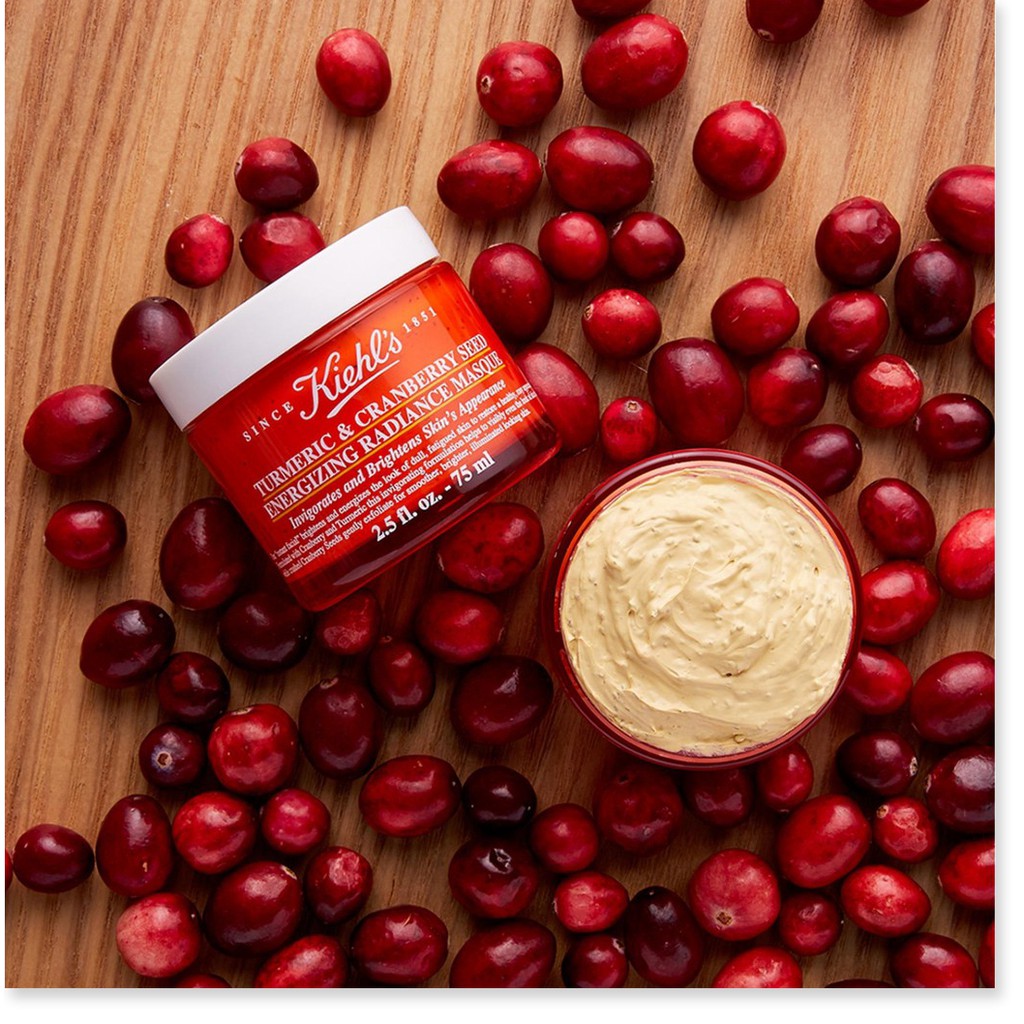 [Mã giảm giá mỹ phẩm chính hãng] Mặt nạ nghệ sáng da Kiehl's Turmeric & Cranberry Seed Energizing Radiance Masque