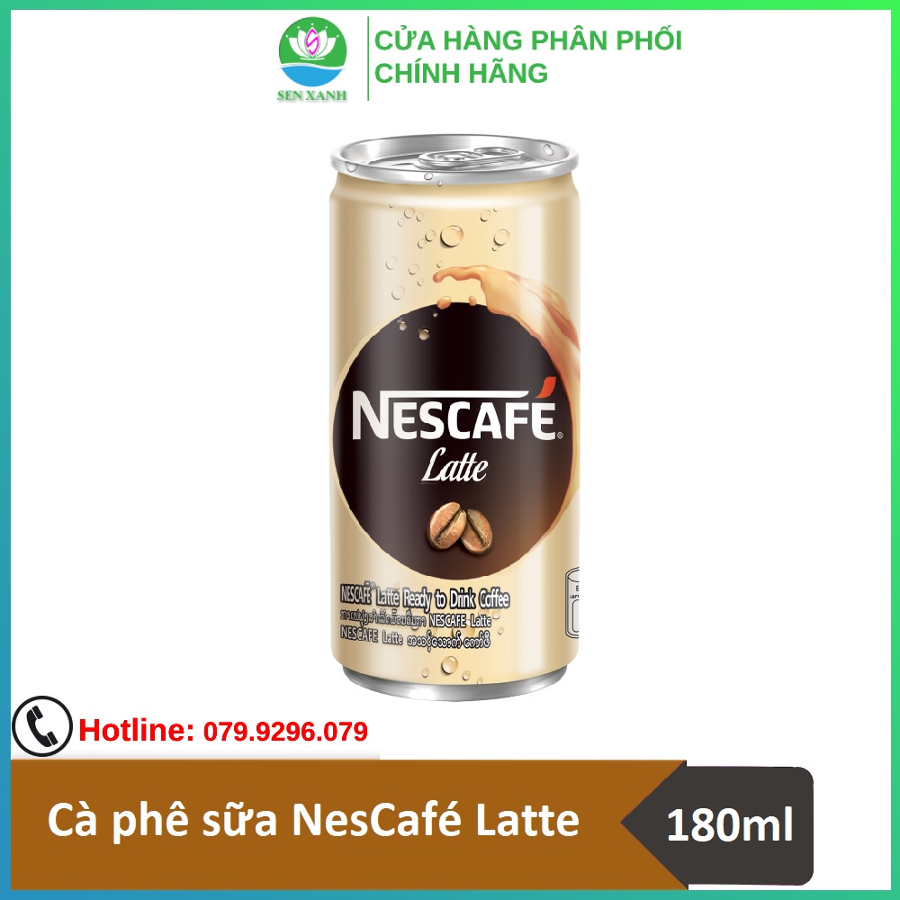 [SenXanh Emart] Combo 6 lon Cà phê sữa NesCafé Latte 180ml nhập khẩu Thái Lan