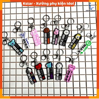 Móc khoá dẻo hình EXO GOT7 nhân vật Bangtan kèm bảng tên L71 - L79