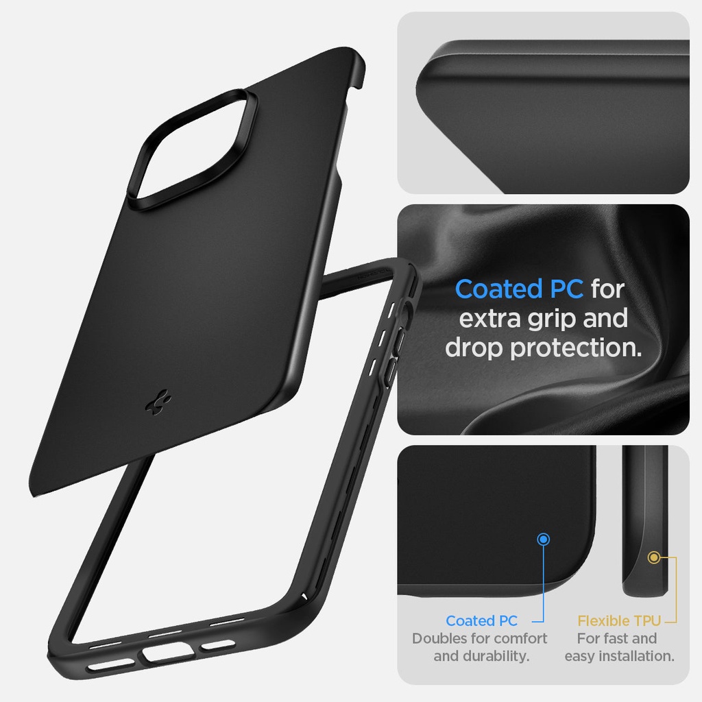 Ốp Lưng dành cho iPhone 14 Pro Max Spigen Thin Fit Case - Hàng Chính Hãng