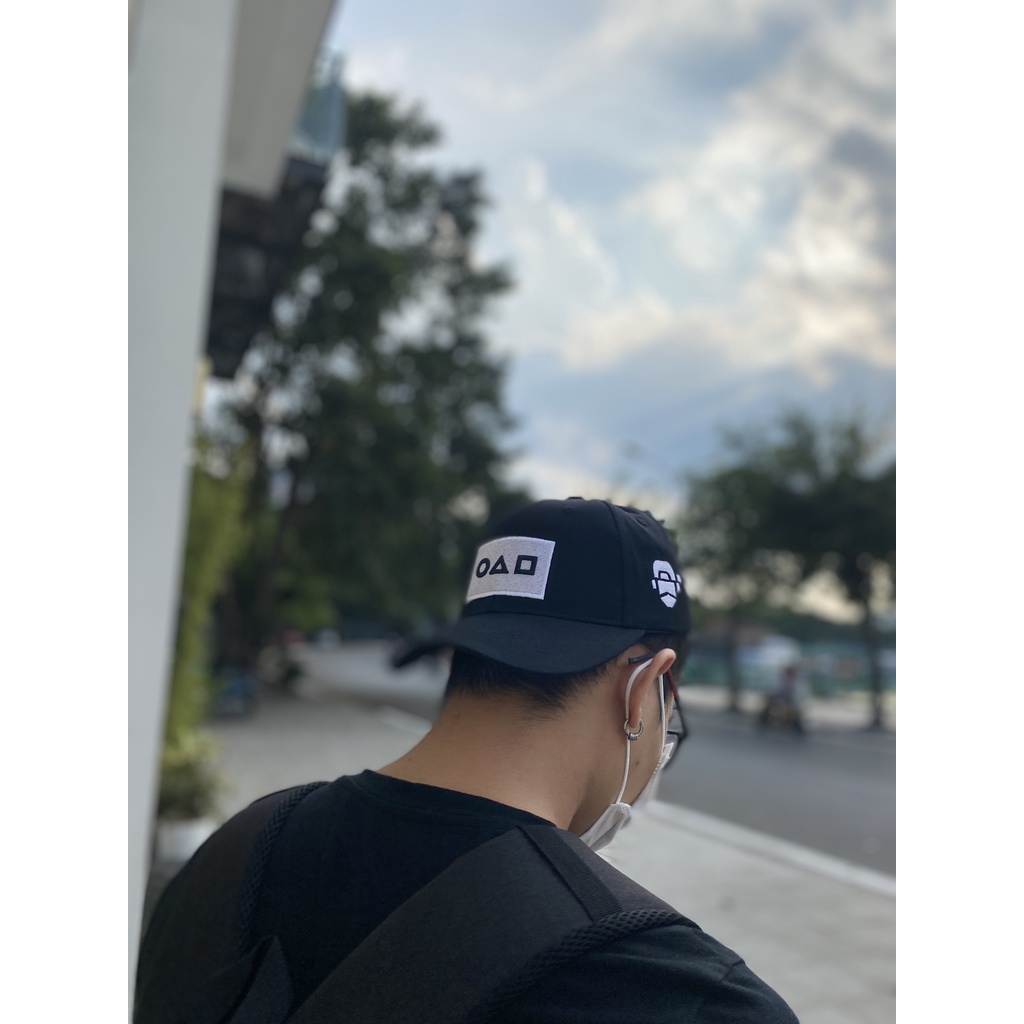 Mũ lưỡi trai - nón kết Đen Basic SquidG.Cap unisex hơi phản quang nhẹ dành cho cả nam và nữ Li'T Design