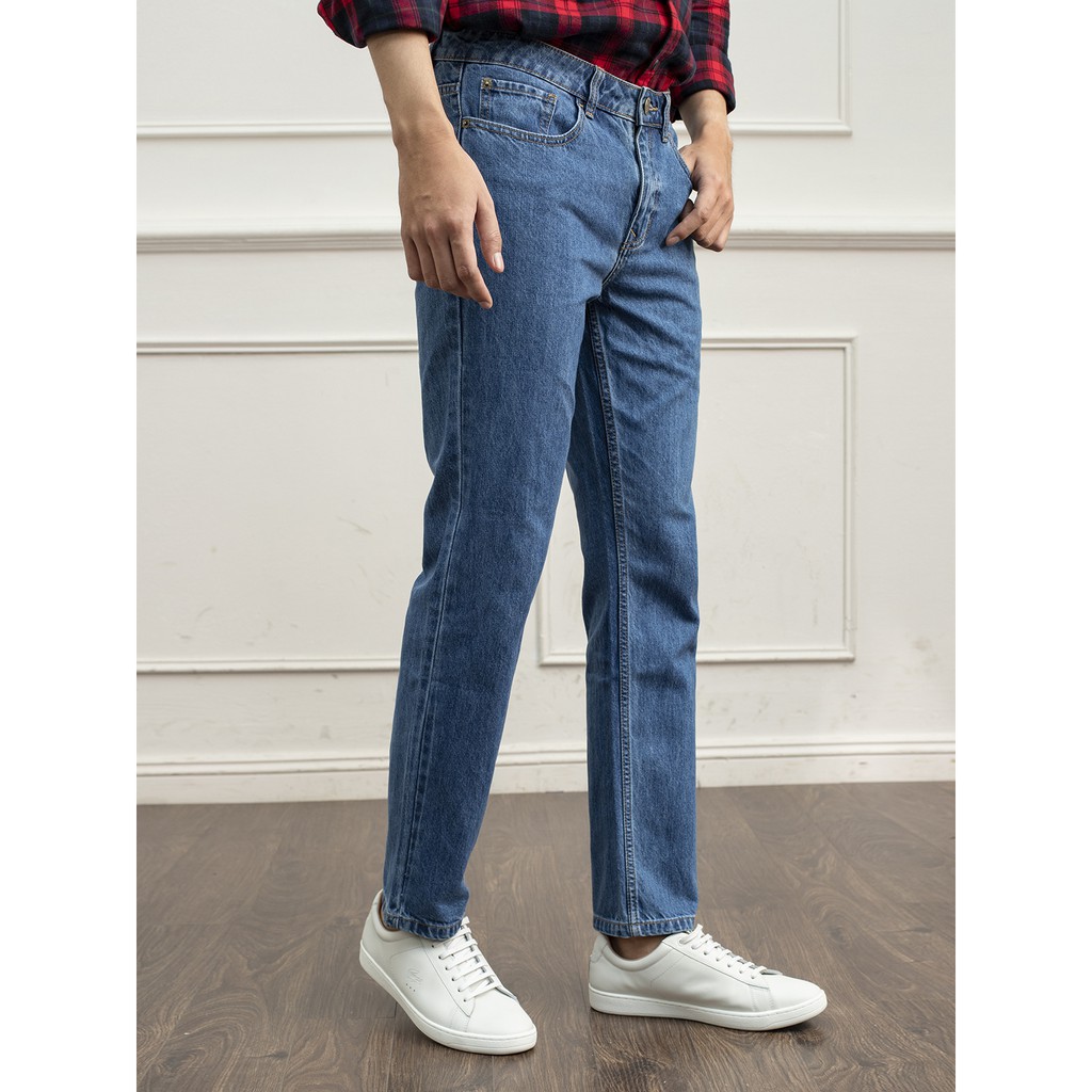 Quần jeans nam ARISTINO phom Regular fit suông nhẹ,  đứng dáng, bền màu - AJN00509
