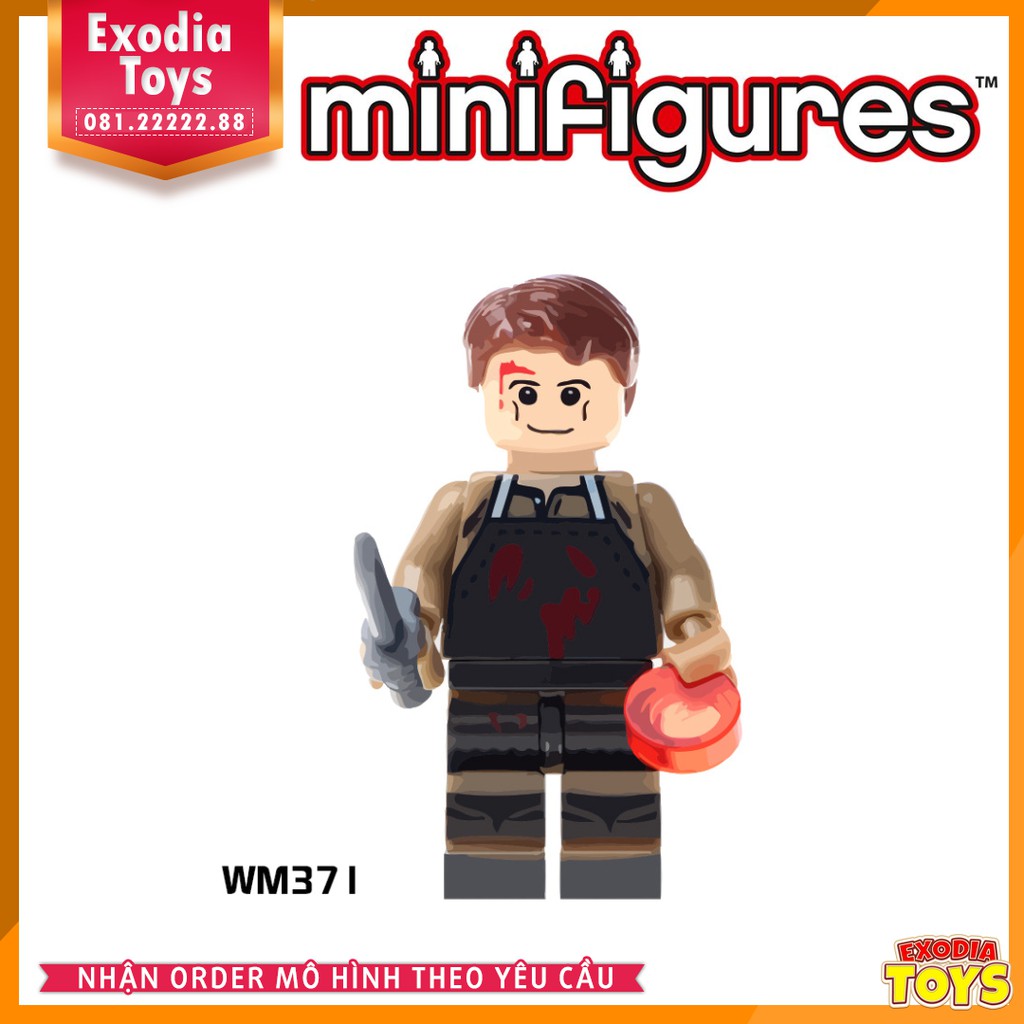 Xếp hình Minifigure các nhân vật trong phim kinh dị : Horror Series Minifigs - Đồ Chơi Lắp Ghép Sáng Tạo - WM6012