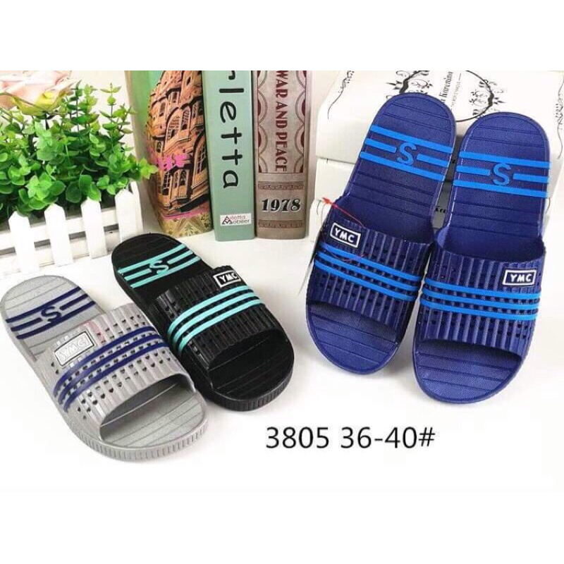 Dép nhựa dẻo quai ngang đan lưới cho nam/đi chơi/trong nhà/đi học HP6835
