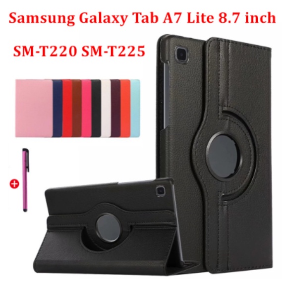 Bao Da Máy Tính Bảng Xoay 360 Độ Cho Samsung Galaxy Tab A7 Lite 2021 8.7inch T220 T225 Tab A7