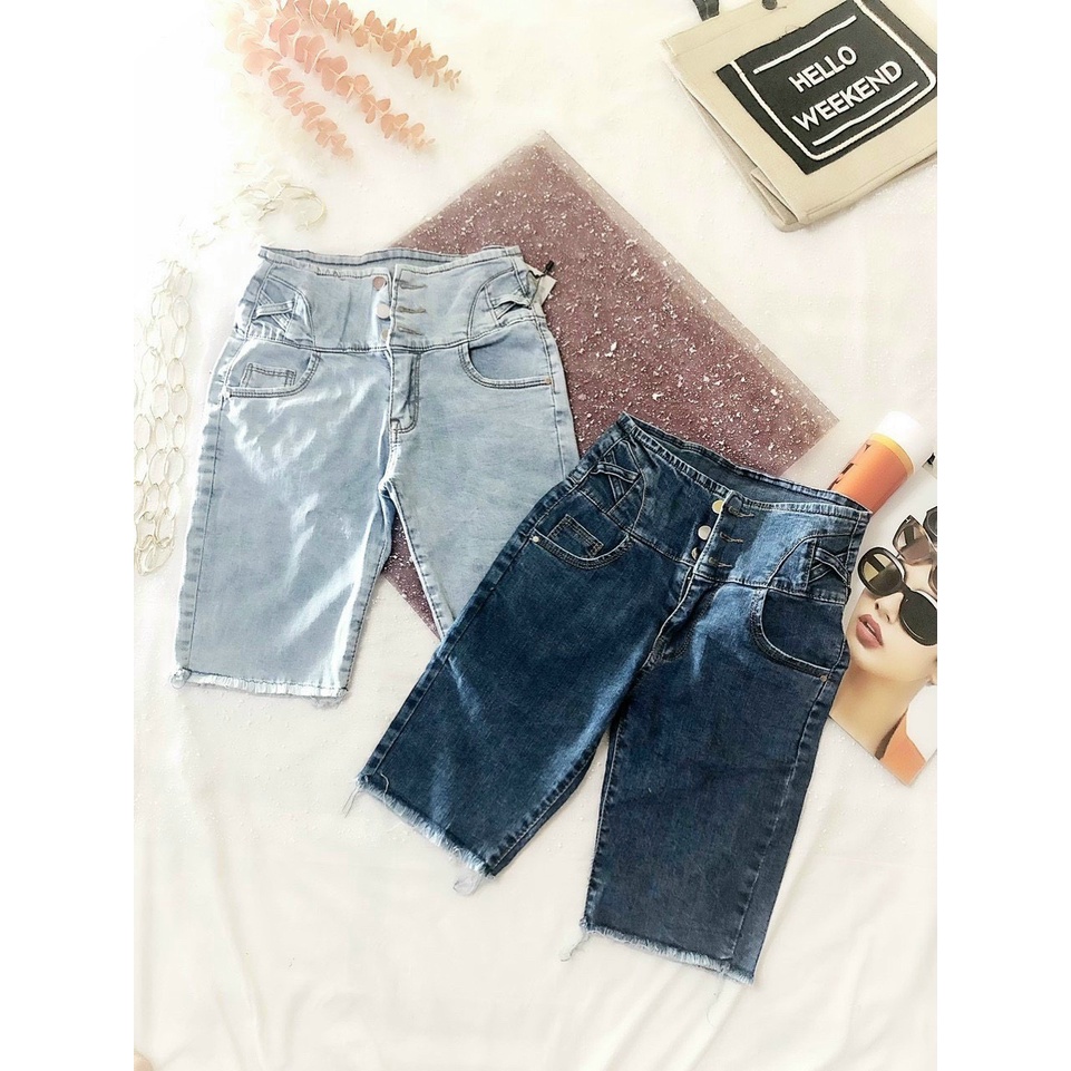 ĐAN X TÚI- JEAN NGỐ LỬNG 3 NÚT TÚI NAA