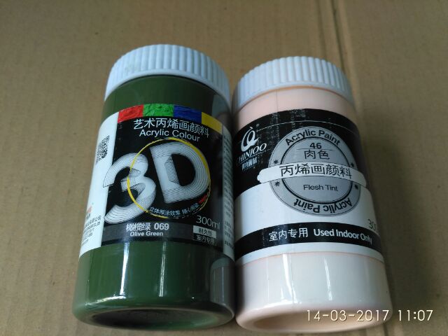 Màu vẽ Acrylic 3D Chinjoo 100ml