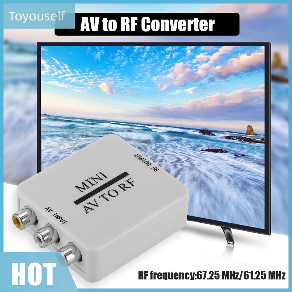Bộ Chuyển Đổi Av Sang Rf Video Mini Hd 67.25 / 61.25mhz | BigBuy360 - bigbuy360.vn
