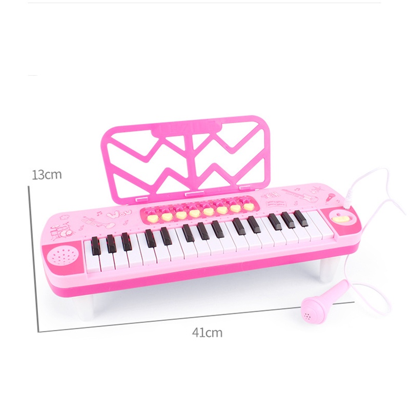 Đàn piano đồ chơi cho bé có đèn micro âm thanh chuẩn âm nhiều chế độ chơi nhạc hấp dẫn